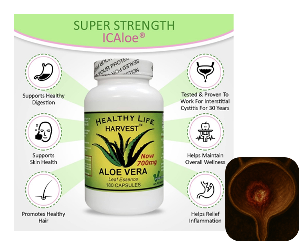 Supplement for interstitial cystitis Hunner’s ulcers